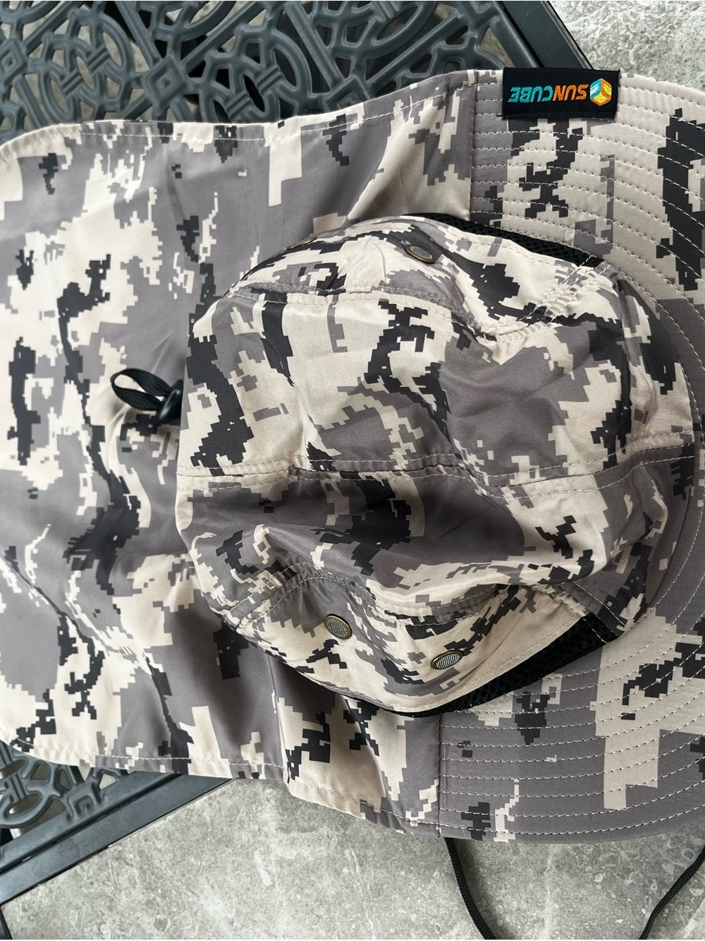Sun cube Men’s Digital Camo Boonie Hat - Gray